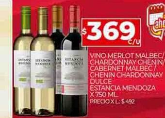 Supermercados DIA Vino merlot malbec chardonnay chenin cabernet malbec chenin chardonnay dulce estancia mendoza oferta