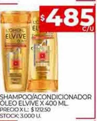 Supermercados DIA Shampoo acondicionador óleo elvive oferta