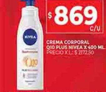 Supermercados DIA Crema corporal q10 plus nivea oferta