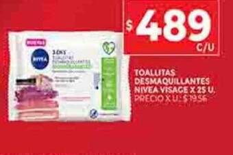 Supermercados DIA Toallitas desmaquillantes nivea visage oferta