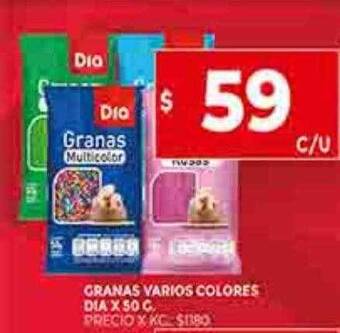 Supermercados DIA Granas varios colores dia oferta
