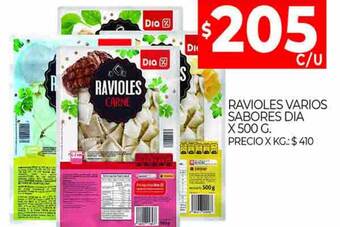 Supermercados DIA Ravioles varios sabores dia oferta