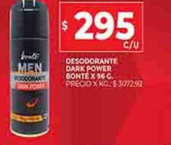 Supermercados DIA Desodorante dark power bonté oferta