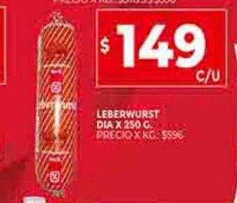 Supermercados DIA Leberwurst dia oferta