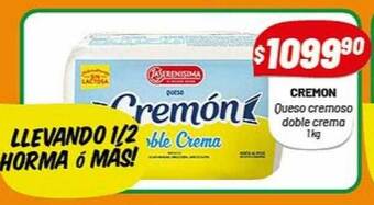 Almacor Cremon queso cremoso doble crema oferta