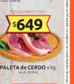 Cordiez Paleta de cerdo x kg oferta