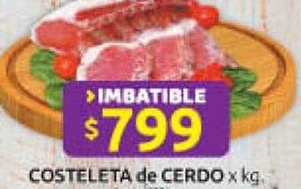 Cordiez Costeleta de cerdo x kg oferta