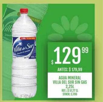 Supermercados Todo Agua mineral villa del sur sin gas oferta