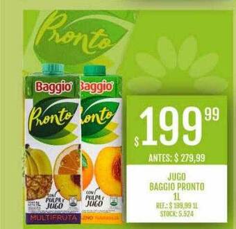 Supermercados Todo Jugo baggio pronto oferta