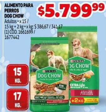 Makro Alimento para perros dog chow oferta