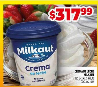 Makro Crema de leche milkaut oferta