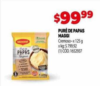 Makro Puré de papas maggi oferta