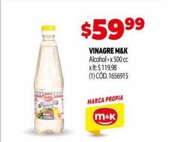 Makro Vinagre m&k alcohol oferta
