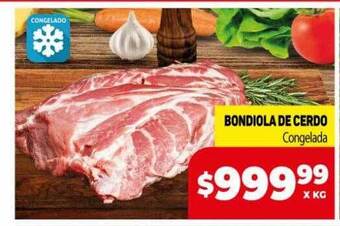 Makro Bondiola de cerdo congelada oferta