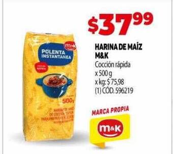 Makro Harina de maíz m&k oferta