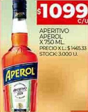 Supermercados DIA Aperitivo aperol oferta