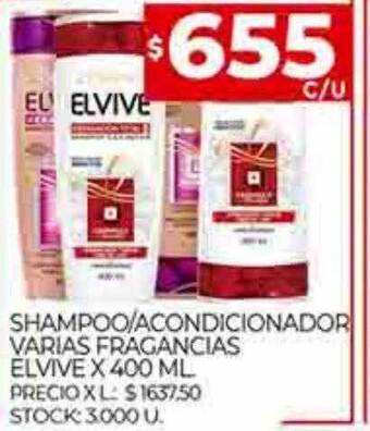 Supermercados DIA Shampoo acondicionador varias fragancias elvive oferta