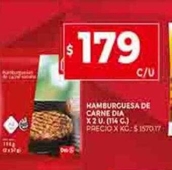 Supermercados DIA Hamburguesa de carne dia oferta