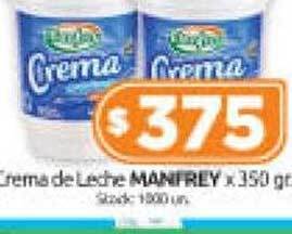 Cordiez Crema de leche manfrey oferta