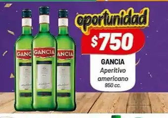 Almacor Gancia aperitivo americano 850 cc oferta