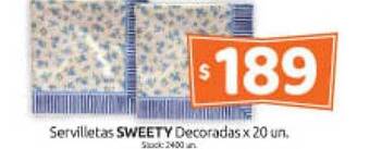 Cordiez Servilletas sweety decoradas oferta