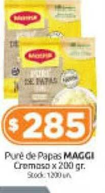 Cordiez Puré de papas maggi cremoso oferta