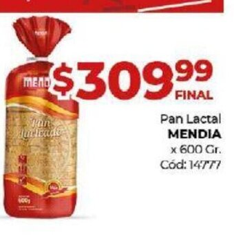 Diarco Pan Lactal Mendia oferta