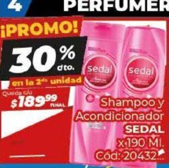 Diarco Shampoo y Acondicionador Sedal oferta