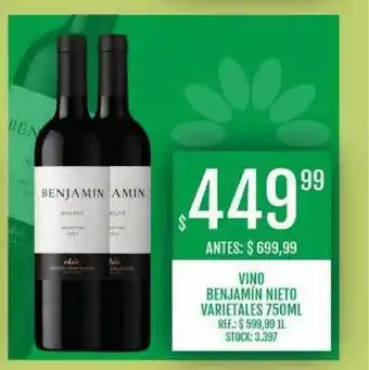 Supermercados Todo Vino benjamín nieto varietales oferta