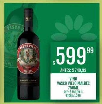 Supermercados Todo Vino vasco viejo malbec oferta