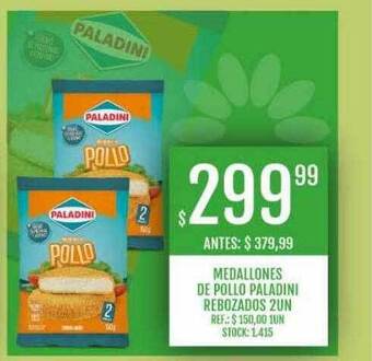 Supermercados Todo Medallones de pollo paladini rebozados oferta