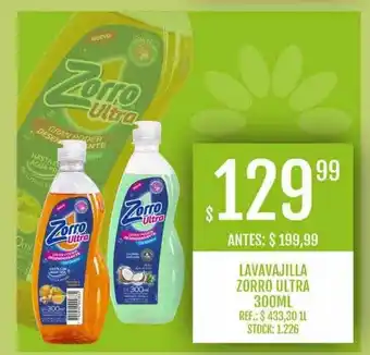 Lavavajilla zorro ultra