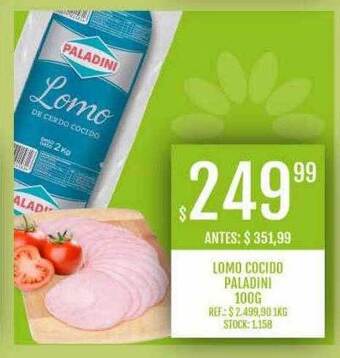Supermercados Todo Lomo cocido paladini oferta