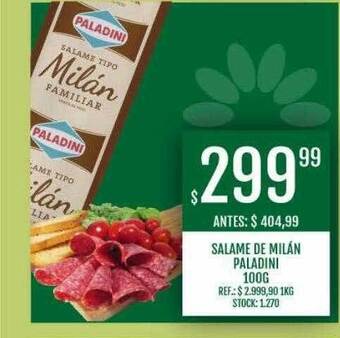 Supermercados Todo Salame de milán paladini oferta