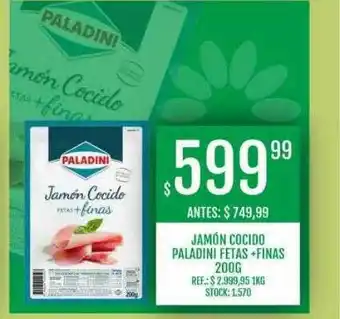 Supermercados Todo Jamón cocido paladini fetas + finas oferta