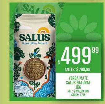 Supermercados Todo Yerba mate salus natural oferta