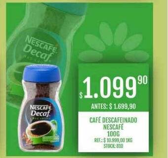Supermercados Todo Café descafeinado nescafé oferta