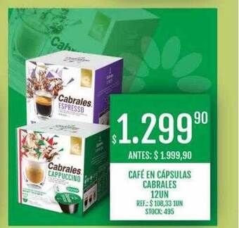 Supermercados Todo Café enn cápsulas cabrales oferta