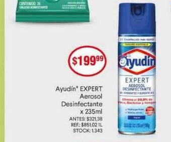 Supermercados Todo Ayudin expert aerosol desinfectante oferta