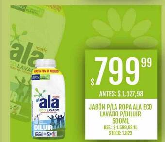 Supermercados Todo Jabón p la ropa ala eco lavado p diluir oferta