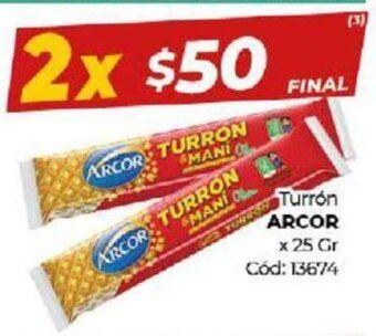 Diarco Turrón Arcor oferta