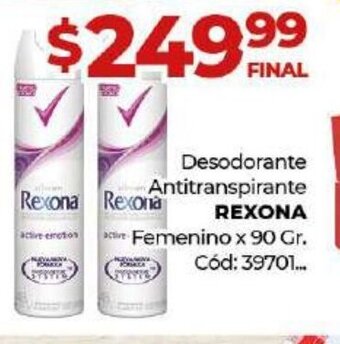 Diarco Desodorante Antitranspirante Rexona oferta