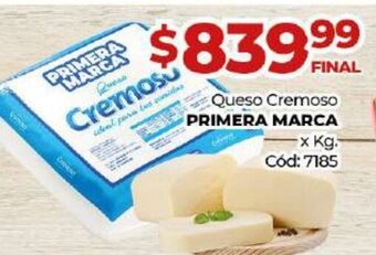Diarco Queso Cremoso Primera Marca oferta
