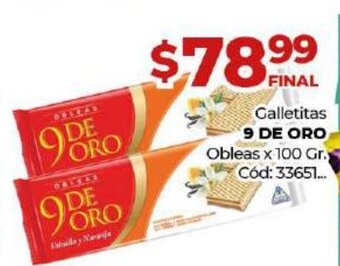 Diarco Galletitas 9 De Oro oferta