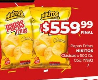 Diarco Papas Fritas Nikitos oferta