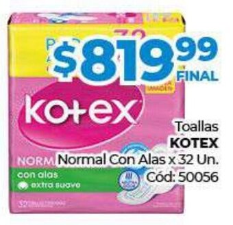 Diarco Toallas Kotex oferta