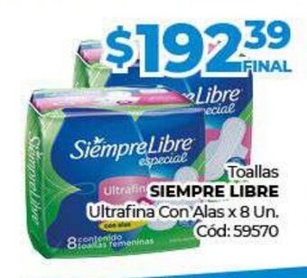Diarco Toallas Siempre Libre oferta