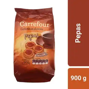 Carrefour Galletitas pepas carrefour 900 g. oferta