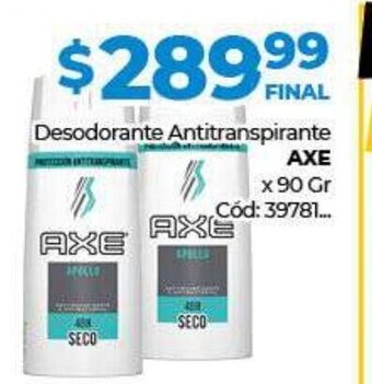 Diarco Desodorante Antitranspirante Axe oferta