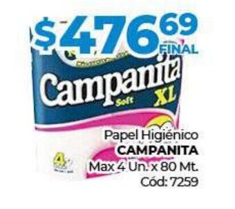 Diarco Papel Higiénico Campanita oferta